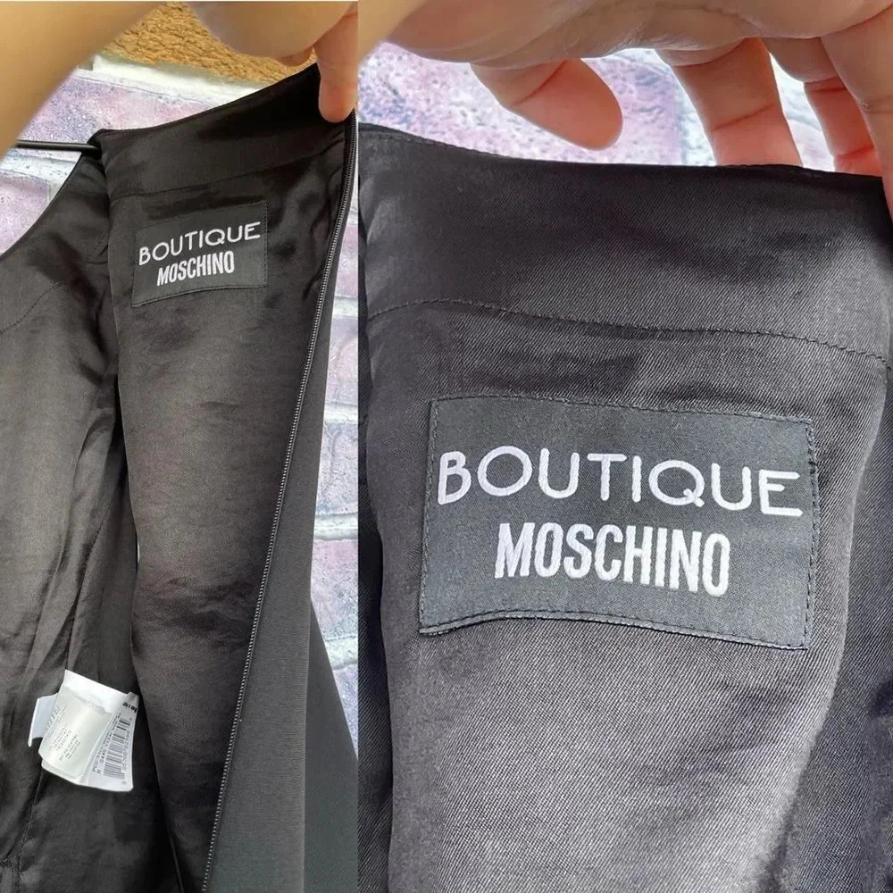 BOUTIQUE MOSCHINO Crepe knee length dress size 6 - Picture 13 of 15